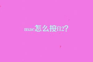 mac怎么按f12？
